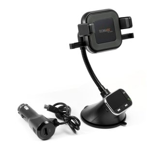 Technaxx FM transmitter s funkcí bezdrátového nabíjení 10W a přehrávání hudby (FMT1200BT)