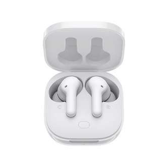 QCY - T13 zcela bezdrátová sluchátka s dobíjecím boxem  - bílá