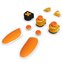 Thrustmaster ESWAP CRYSTAL ORANGE PACK, Sada 9 oranžových modulů pro ESWAP PRO CONTROLLER, PS4/PC