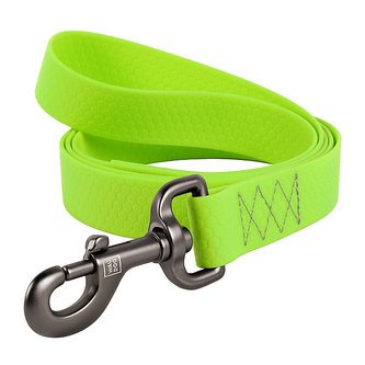 Vodítko voděodolné Waudog Collartex limetkově zelené (122cm/2,5cm)