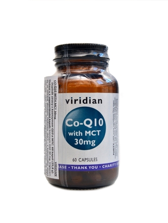 Viridian - Co-enzym Q10 with MCT 30mg 60 kapslí