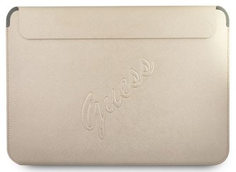 Guess PU Saffiano Computer Sleeve do vel. 13\",Gold