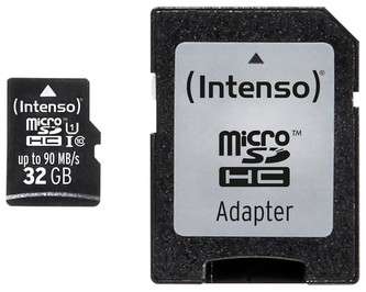 Intenso 32GB micro SDHC PRO UHS-I + adaptér