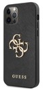 Guess Saffiano Big 4G Case iPhone 12/12 Pro, Black