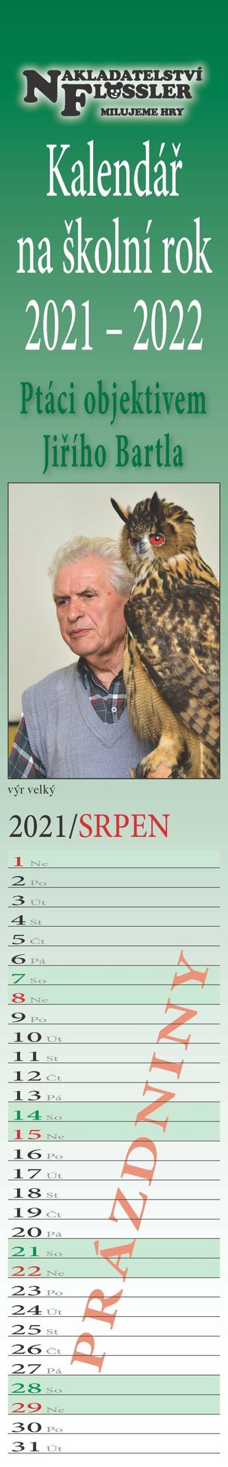 Kalendář na školní rok 2021-2022 - Ptáci objektivem Jiřího Bartla Kalendář na školní rok 2021-2022 - Ptáci objektivem Jiřího Bartla