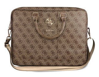 Guess 4G Metal Logo Computer Bag do vel. 16\",Brown