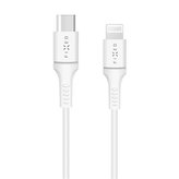 FIXED datový kabel USB-C/Lightning, MFI, 1m, White