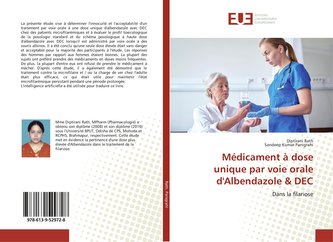Médicament à dose unique par voie orale d'Albendazole & DEC