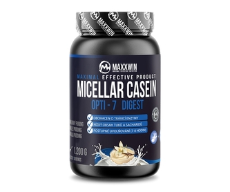 Maxxwin - Micellar casein opti 7 diggest 1200g - vanilkový pudding