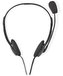NEDIS headset CHST100BK/ drátová sluchátka + mikrofon/ 2x 3,5 mm jack/ kabel 2 m/ černý