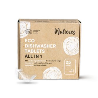 Mulieres Tablety do myčky - vše v jednom BIO 25 ks