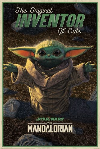 Plakát Star Wars: Mandalorian - Inventor of Cute