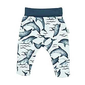 Kojenecké bavlněné polodupačky Nicol Dolphin - velikost 56 (0-3m)