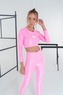 Sportovní Crop Top Essentials Pink - LABELLAMAFIA - Velikost L