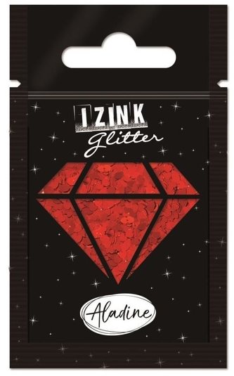 Designové třpytky IZINK Glitter - červená srdce