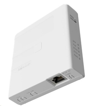 MikroTik GPEN21 Gigabit PoE injector, 2x Gbit LAN, SFP port, na zeď