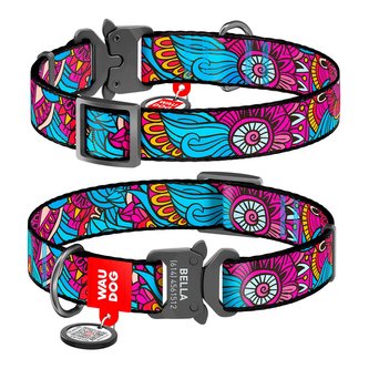 Obojek nylonový Waudog Summer Fastex QR (24-40cm/2cm)