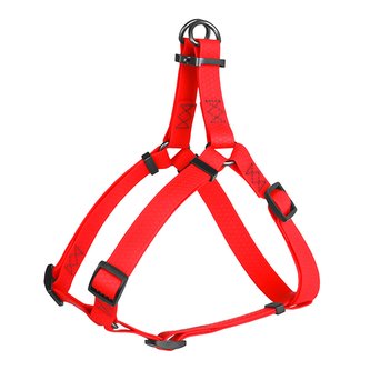 Postroj voděodolný Waudog Collartex Fastex QR červený (40-55cm/1,5cm)