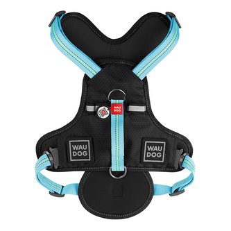 Postroj bezpečnostní Waudog Safety Fastex modrý L