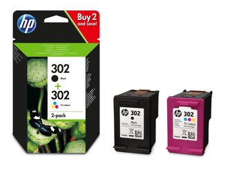 X4D37AE Inkoust multipack pro DeskJet 2130 tiskárny, HP 302 b+c+y+m