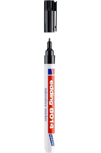 Laboratorní popisovač "8014", černá, 1 mm, kulatý hrot, EDDING