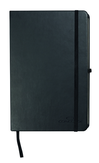 Zápisník CONCORDE Neapol A5 linka 9mm, 80l, černá