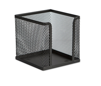 Stojánek na papírové bločky drátěný, černá, VICTORIA