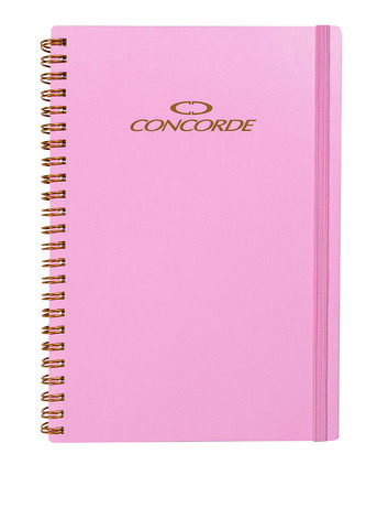 Zápisník CONCORDE Spiral A5 linka 9mm,80l,růžová