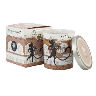 Home Elements Vonná svíčka 7 x 8 cm Kočky ve městě 160 g