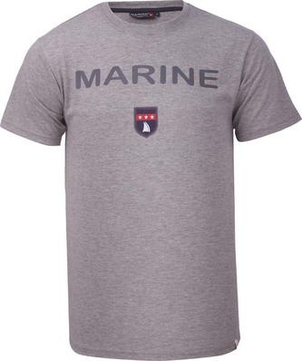 MARINE - pánské triko - Grey Melange - XL