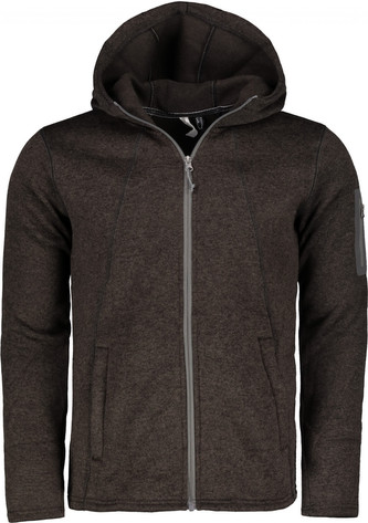 ASPEBODA - pán.bunda s kapucí (flatfleece) - modrá - 3XL