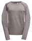 ULLERVAD - dámský top s dl.ruk.(merino 56%) - Dk grey - 36
