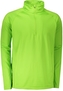 GTS 2127 - Pánské sportovní triko s dlouhým rukávem 1/2 zip - lime - 3XL