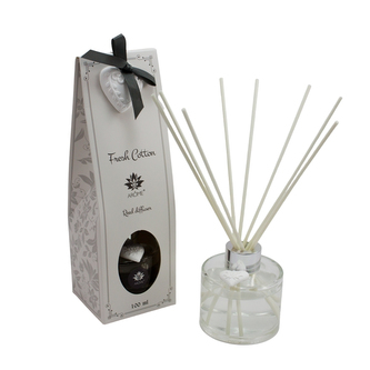 Tyčinkový difuzér v dárkové krabičce,100 ml, Fresh cotton