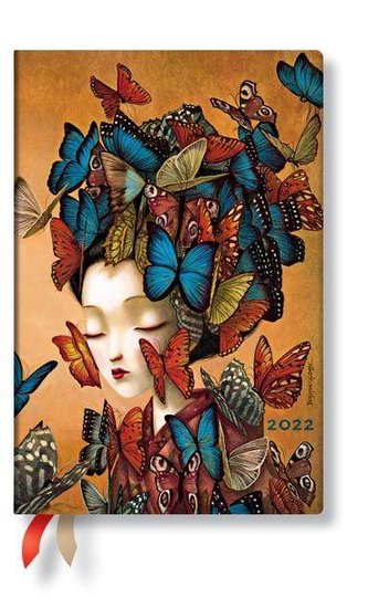 Madame Butterfly 12-Monatskalender Flexi 2022 Mini Horizontal