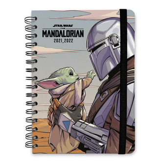 Plánovací diář A5 2021/2022 Star Wars|Hvězdné války: TV Seriál The Mandalorian (14,8 x 21 cm)