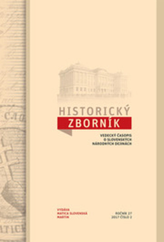 Historický zborník 27, 2/2017 Historický zborník 27, 2/2017