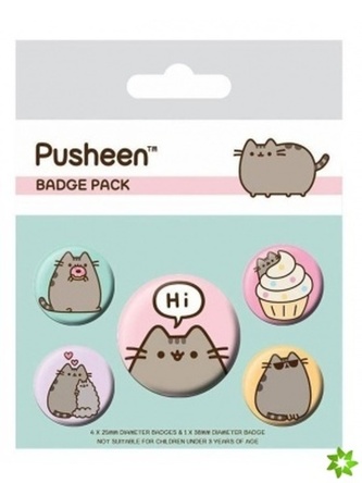 Set odznaků - Pusheen Hi