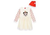 ŠATY  A ČEPIČE MINNIE VÁNOCE - velikost 3