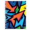 Herlitz - Spirálový blok A5/100 listů, čtvereček, Neon Art