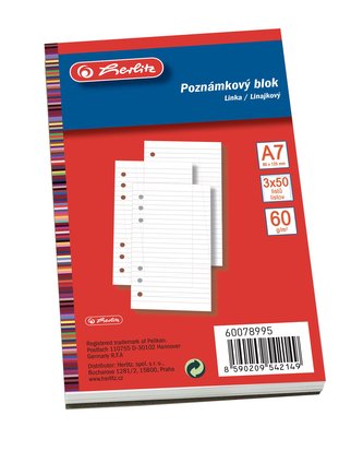 Herlitz - Poznámkový blok do TP - A7 Herlitz - Poznámkový blok do TP - A7