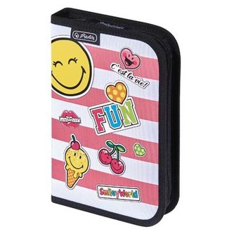 Herlitz - Plný penál, 1 chlopeň, SmileyWorld Girly