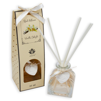 50 ml tyčinkový difuzér v dárkové krabičce, barevný parfém Vanilla Delight