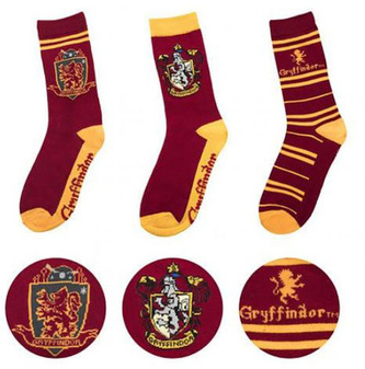 Ponožky HARRY POTTER: Gryffindor - Nebelvír set 3 párů (EU 35-45)