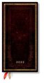 Schwarzes Marokkoleder 12-Monatskalender 2022 Schlank Horizontal