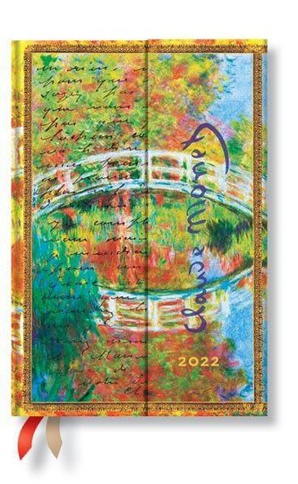 Monet (Die Brücke), Brief an Morisot 12-Monatskalender 2022 Mini Verso
