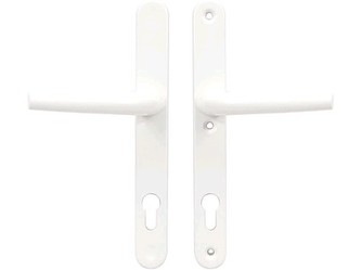 kování pro plast.dveře klika+klika 92mm Al BÍ RICHTER