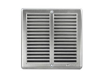 mřížka větrací se síťovinou 250x250mm nerez
