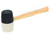 palička gumová 860g, 65mm ČER/BÍ, dřev. rukojeť