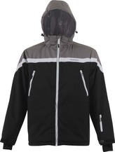 Strečová lyžařská pánská bunda True North - černá - XL